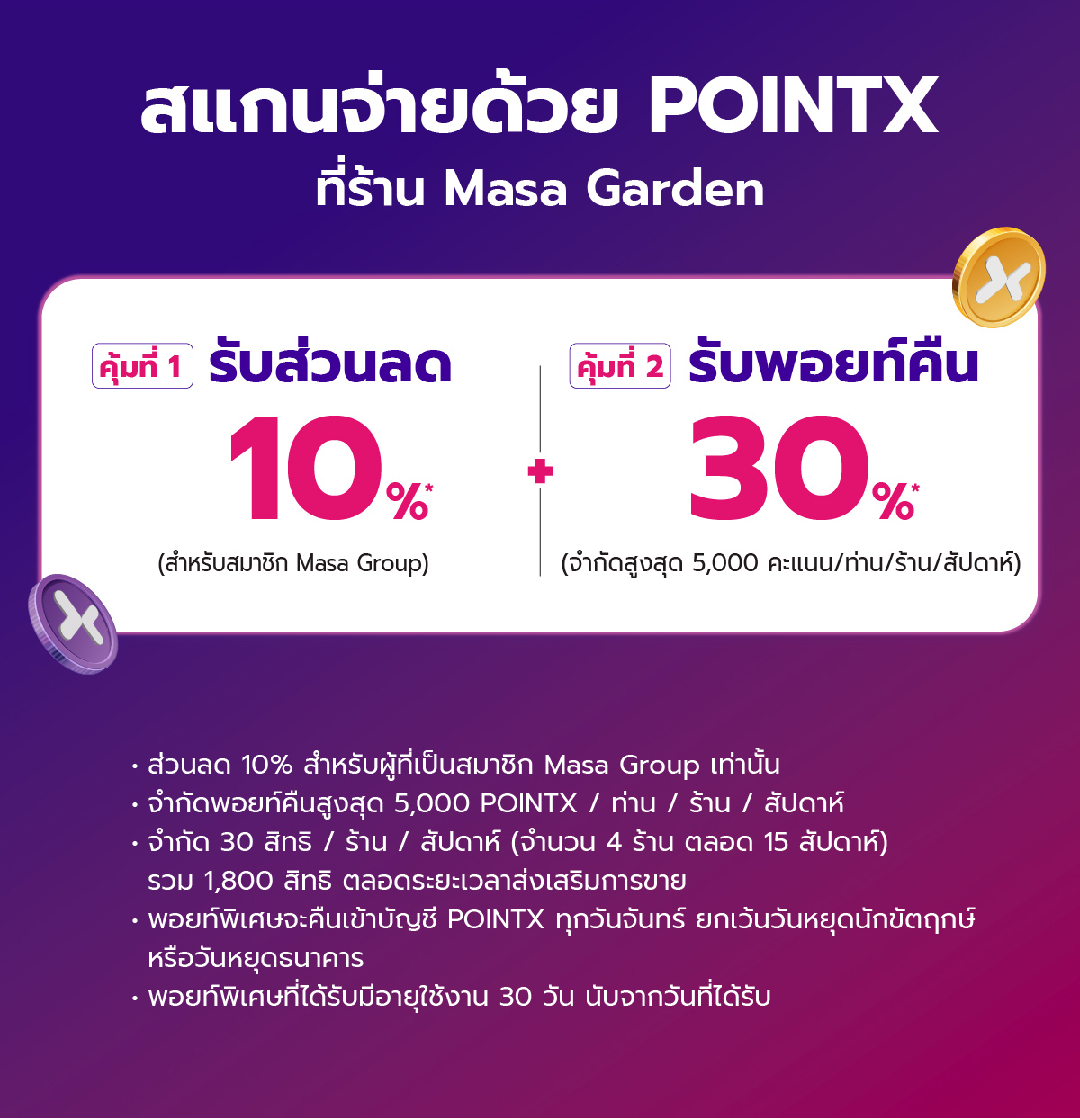 POINTX Premium Restaurant Landing page 1200_Masa Garden